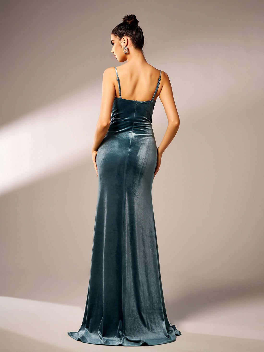 Wren Samt-Korsett-Maxikleid