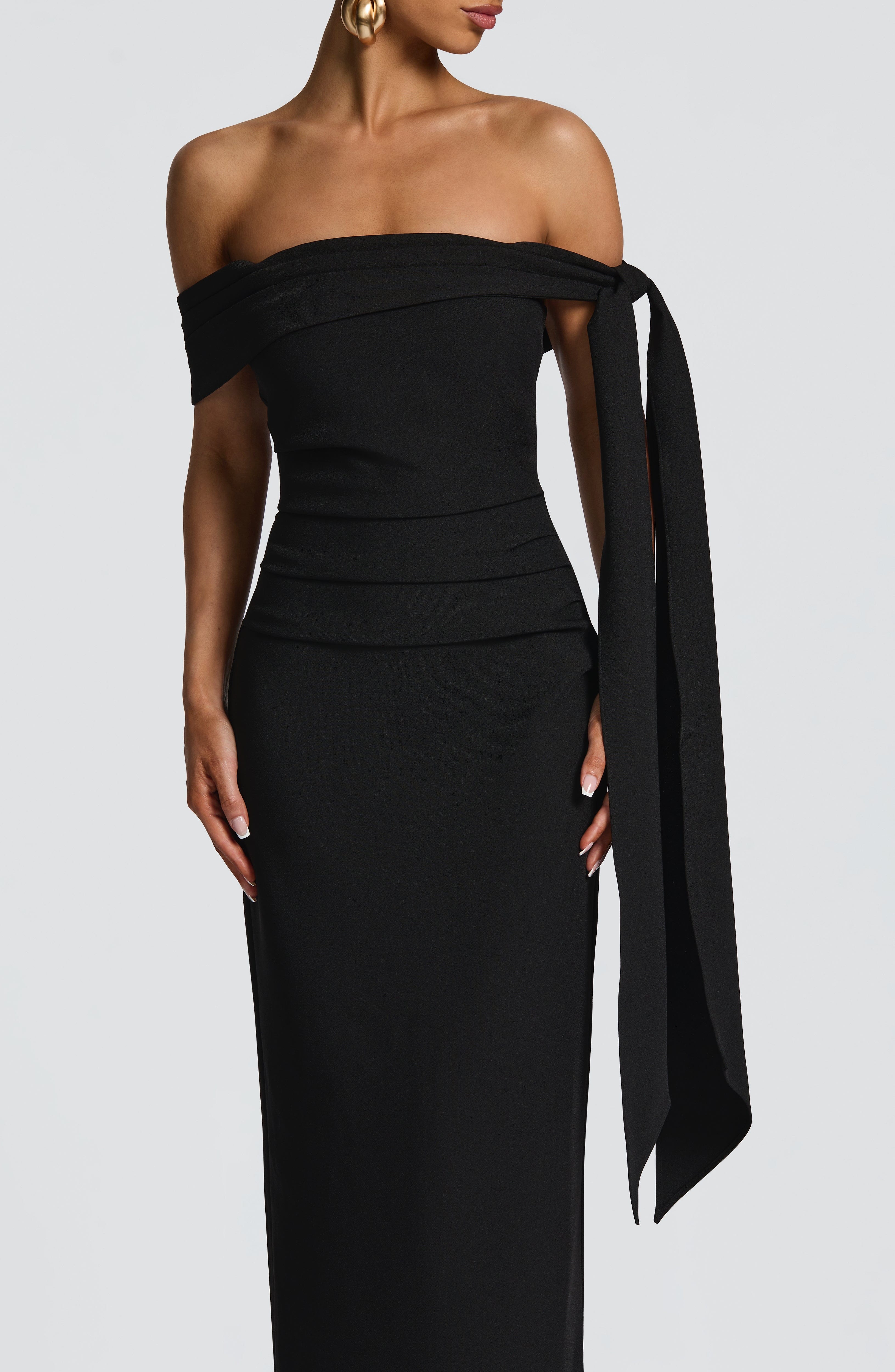 Addie Maxi Elbise - Siyah