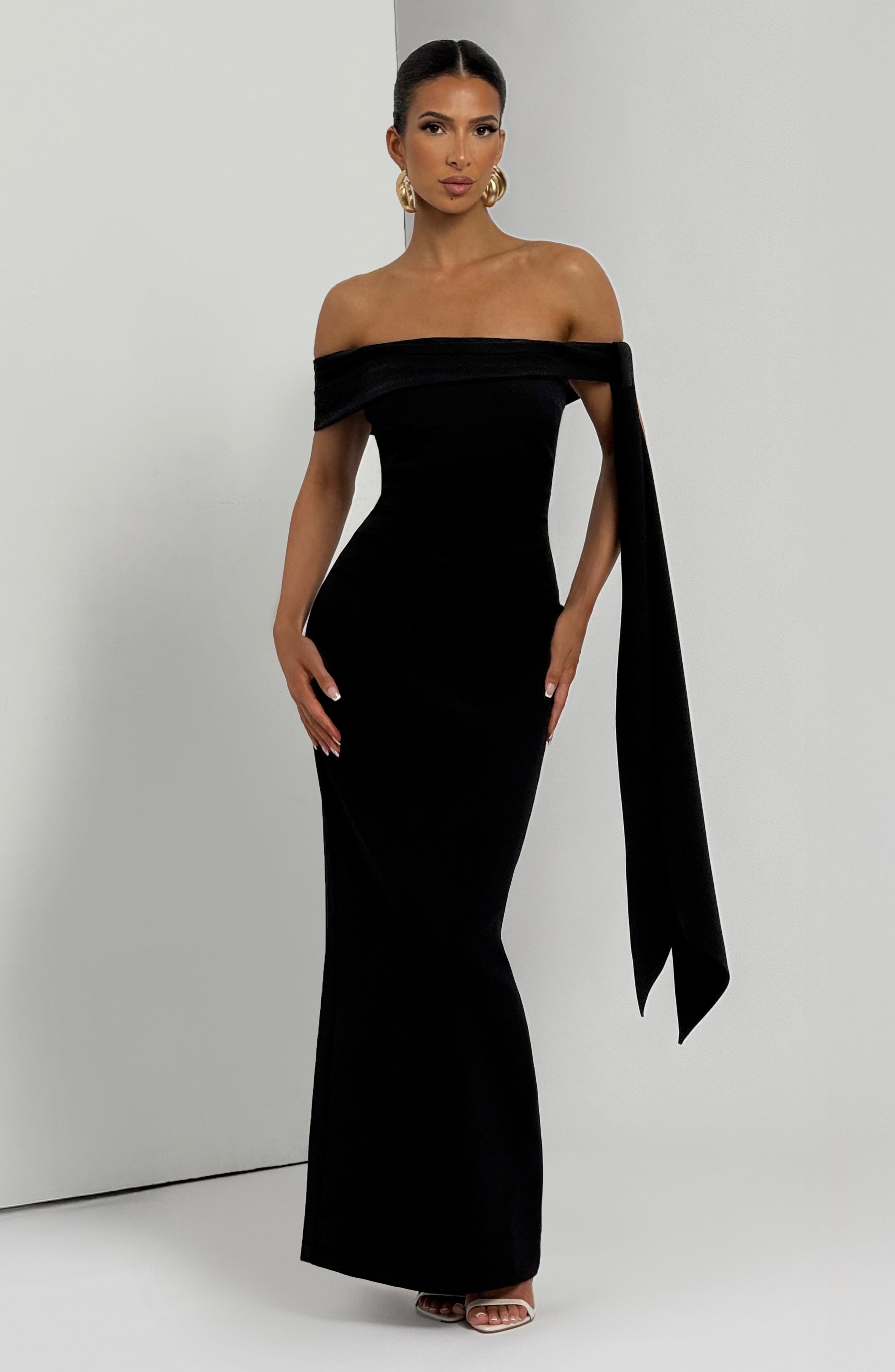 Addie Maxi Elbise - Siyah