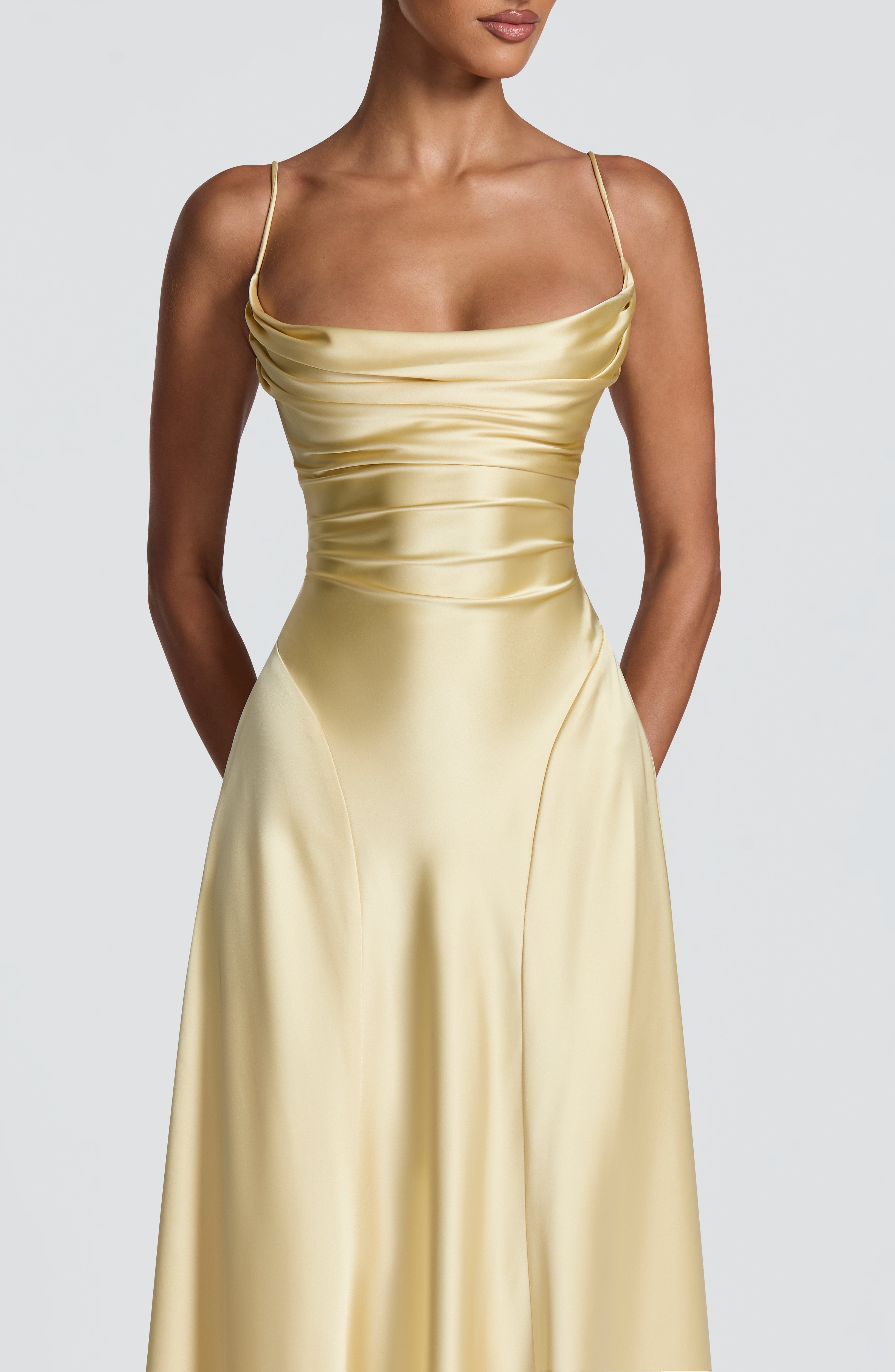 Adelina Maxi Elbise - Limon