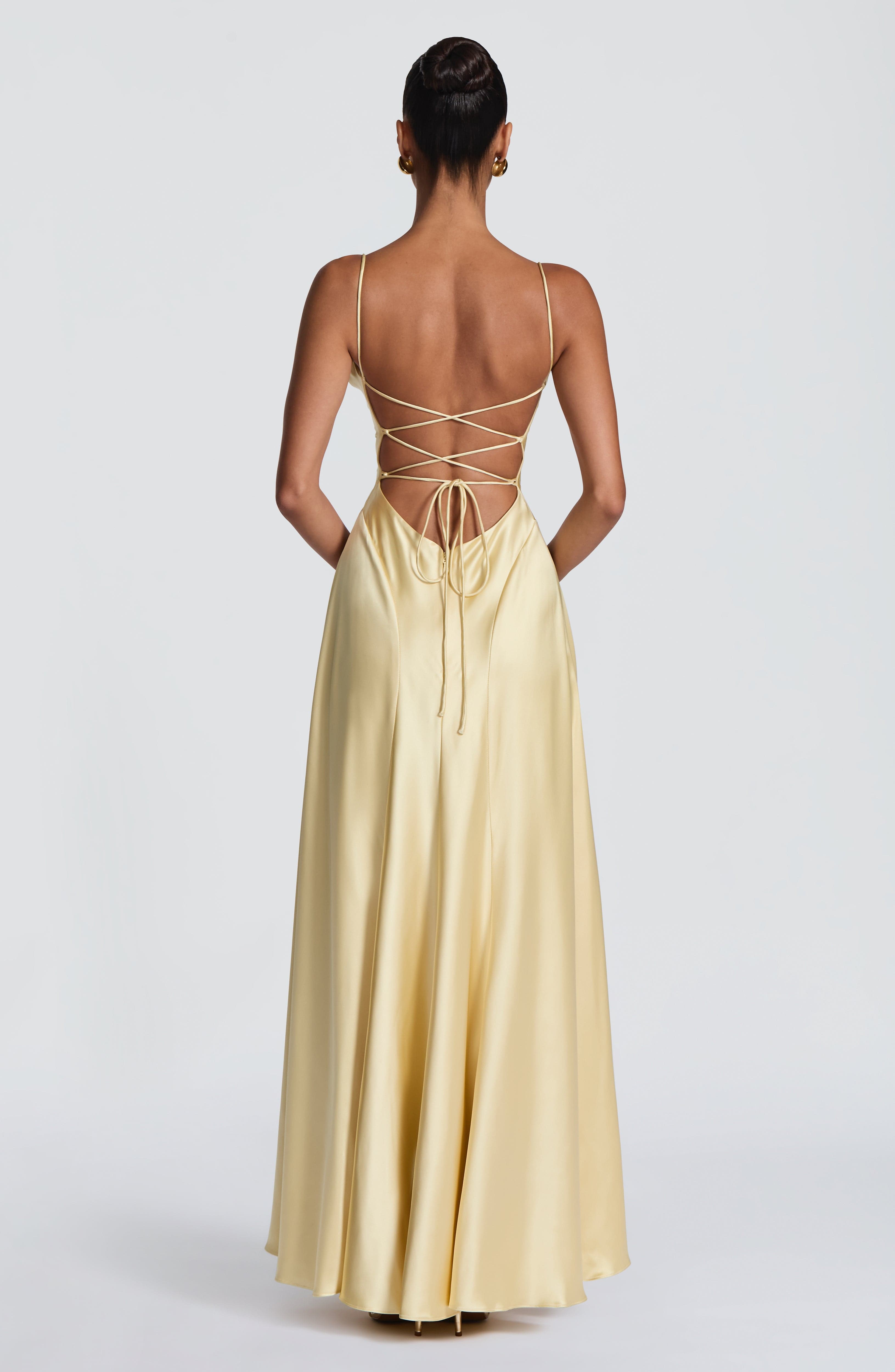 Adelina Maxi Elbise - Limon