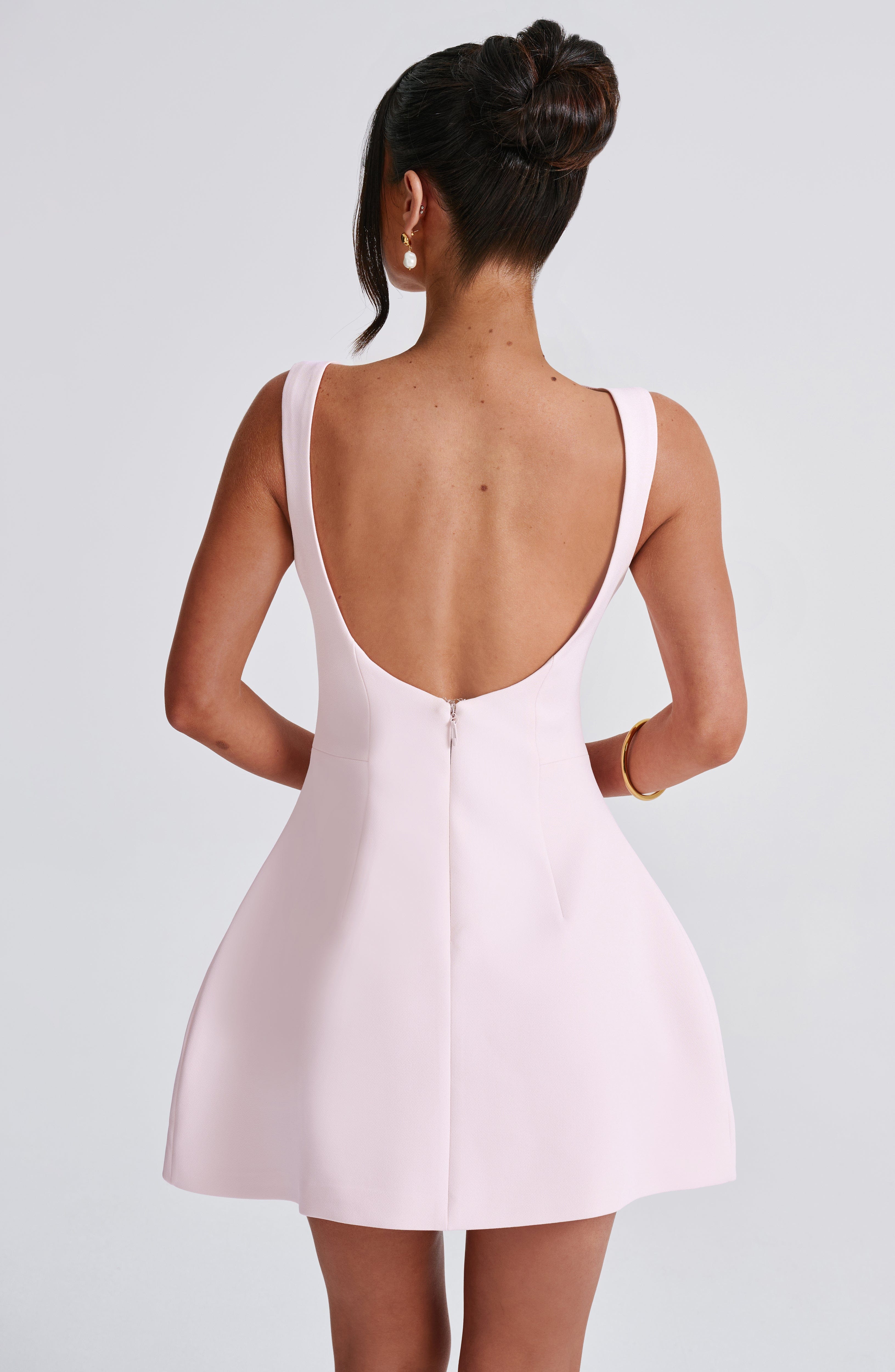 Alana Mini Elbise - Pembe