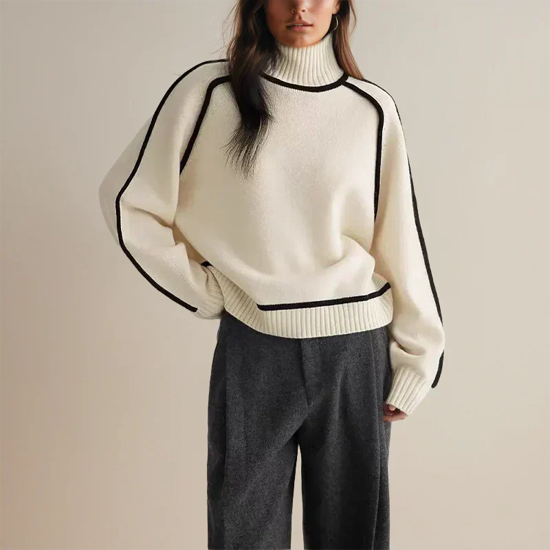 Moderner Rollkragenpullover