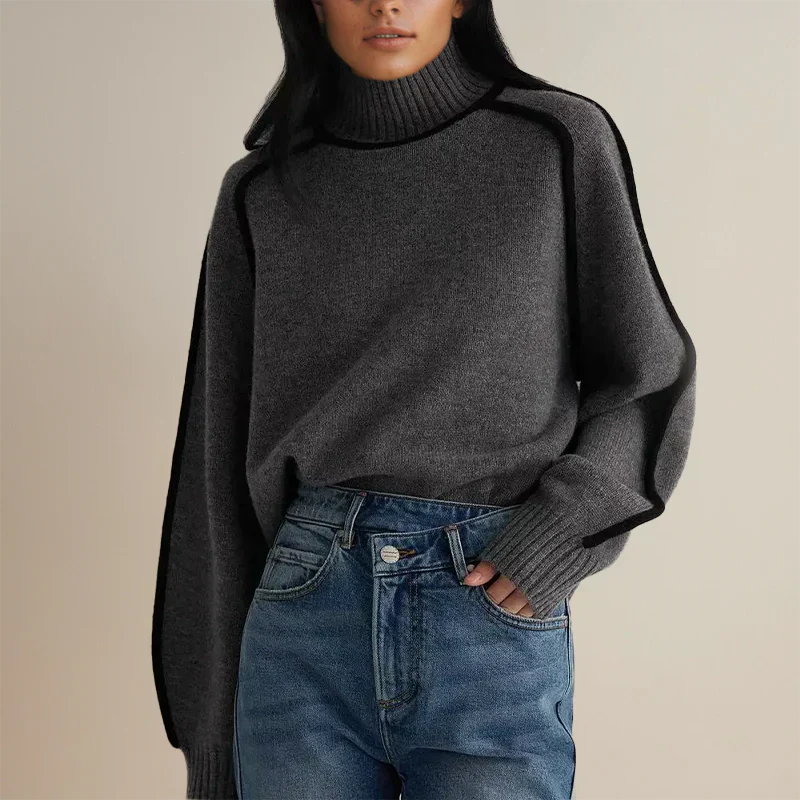 Moderner Rollkragenpullover