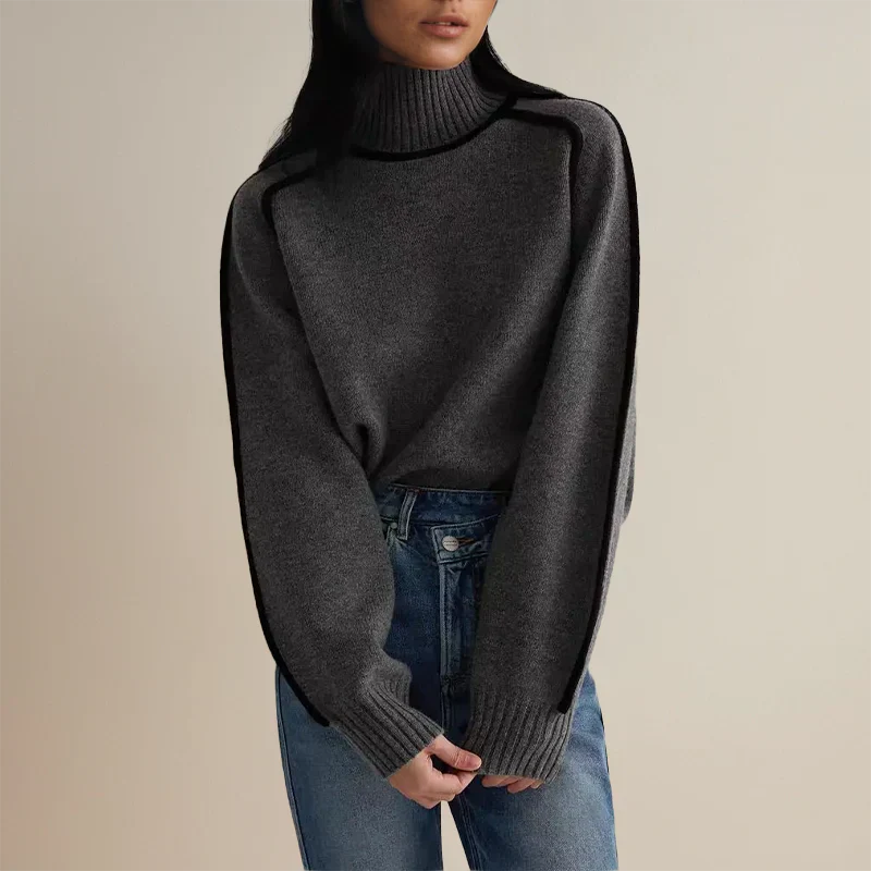 Moderner Rollkragenpullover