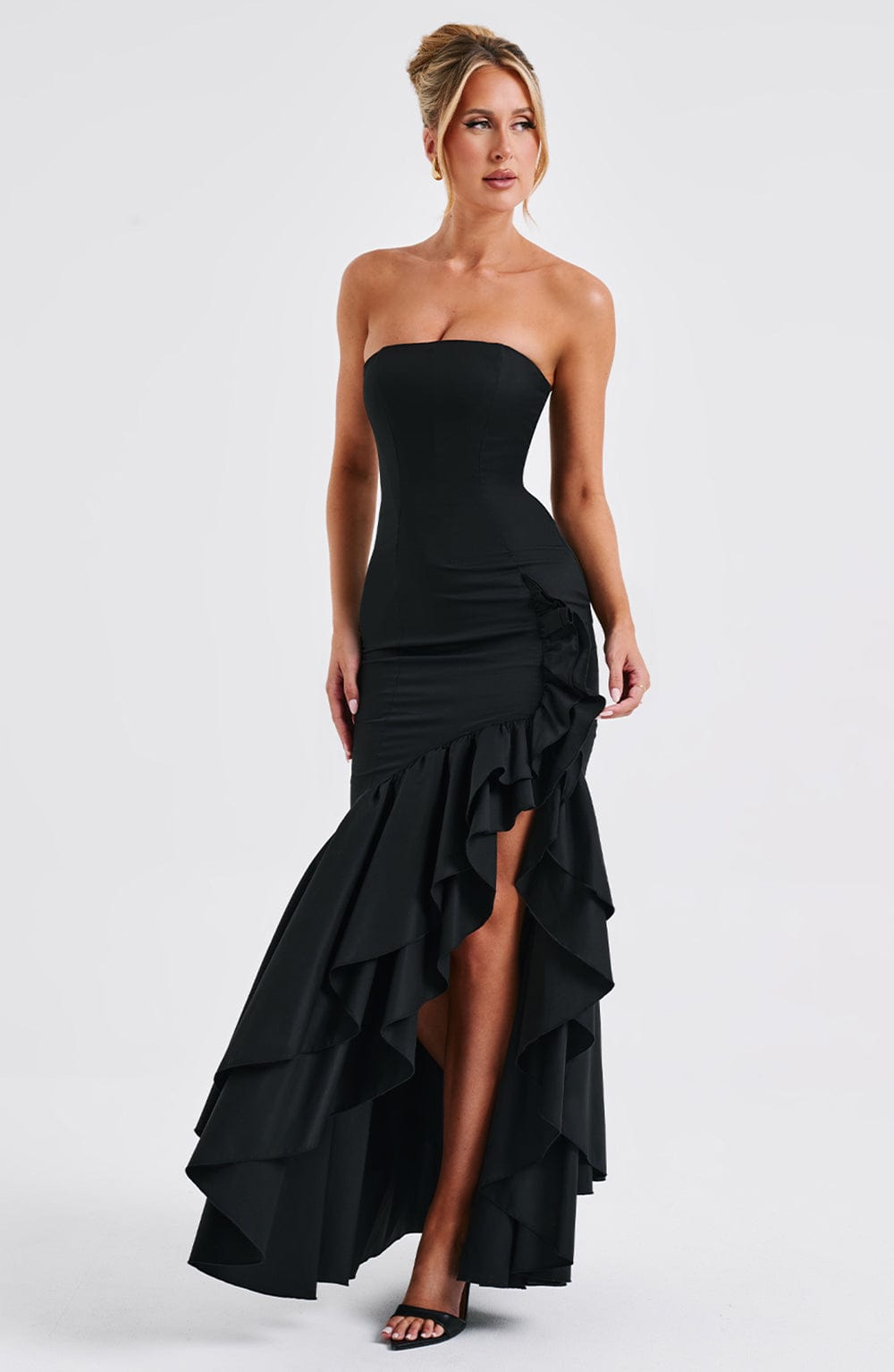 Angelina Maxikleid - Schwarz