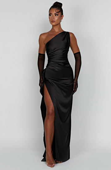 Ariel Maxikleid - Schwarz