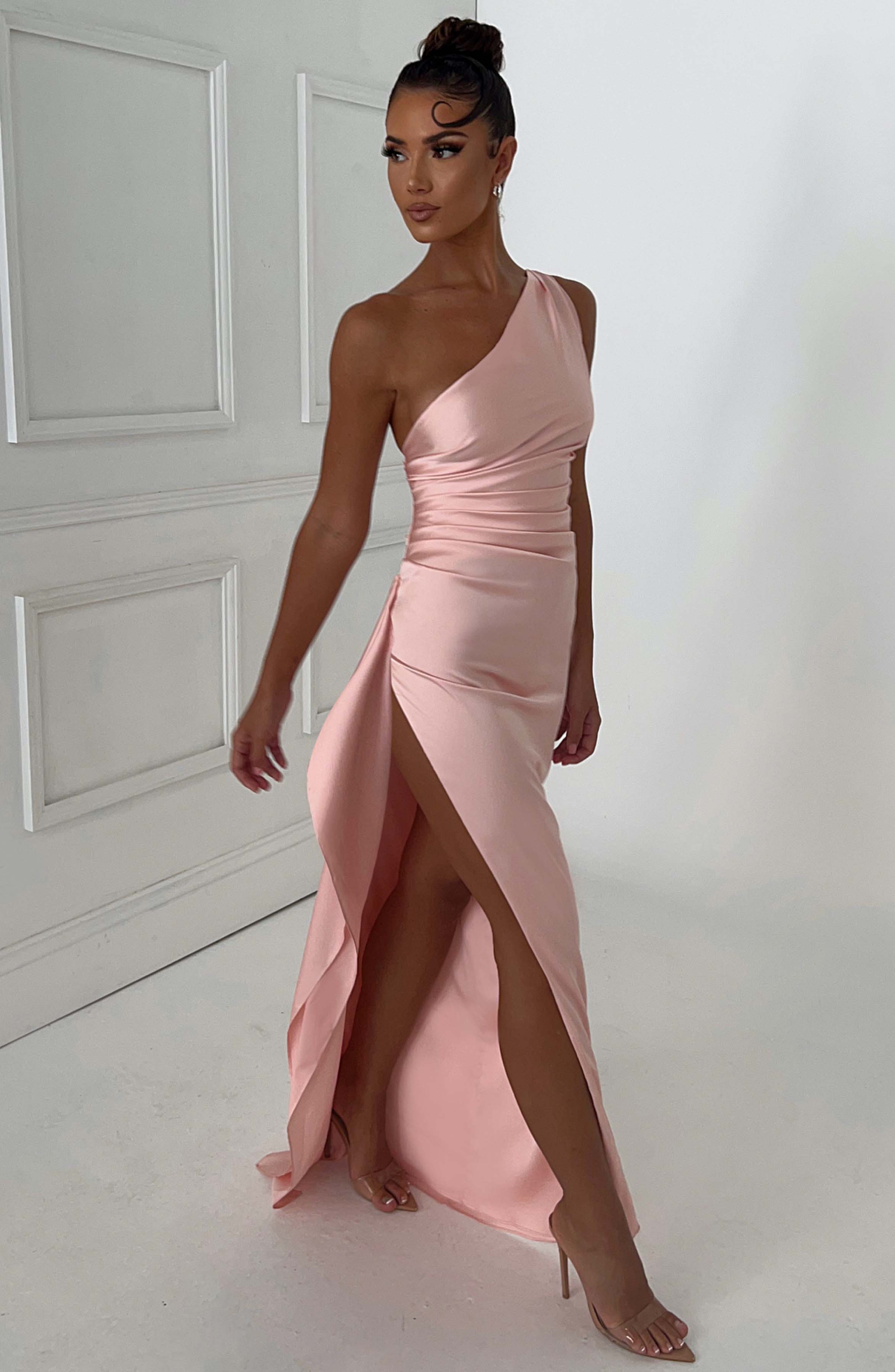Ariel Maxi Elbise - Pembe