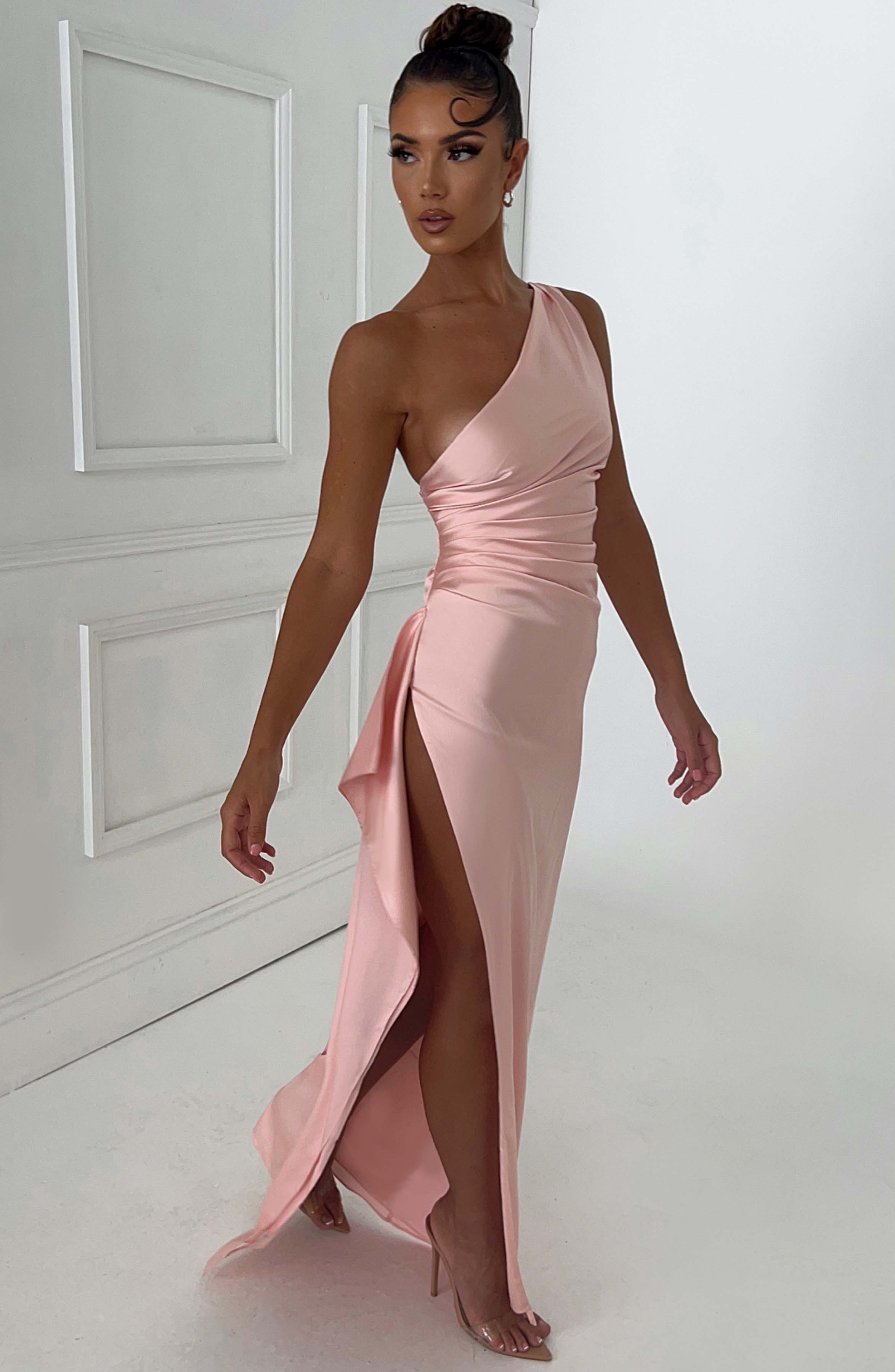 Ariel Maxi Elbise - Pembe