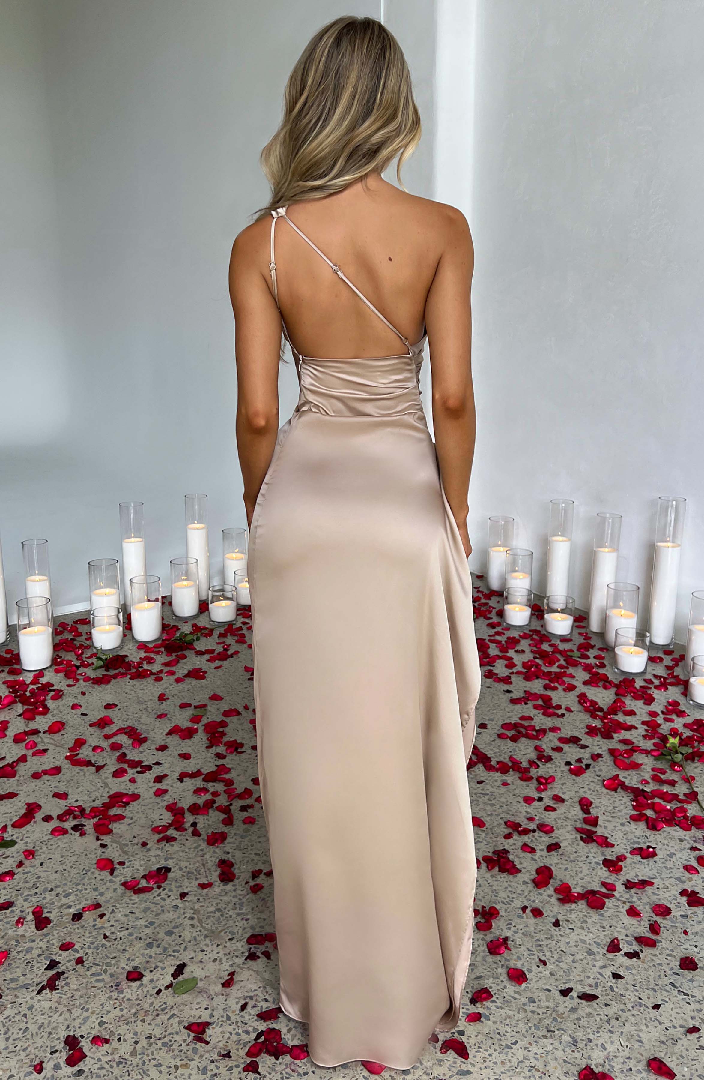 Ariel Maxi Elbise - Bej