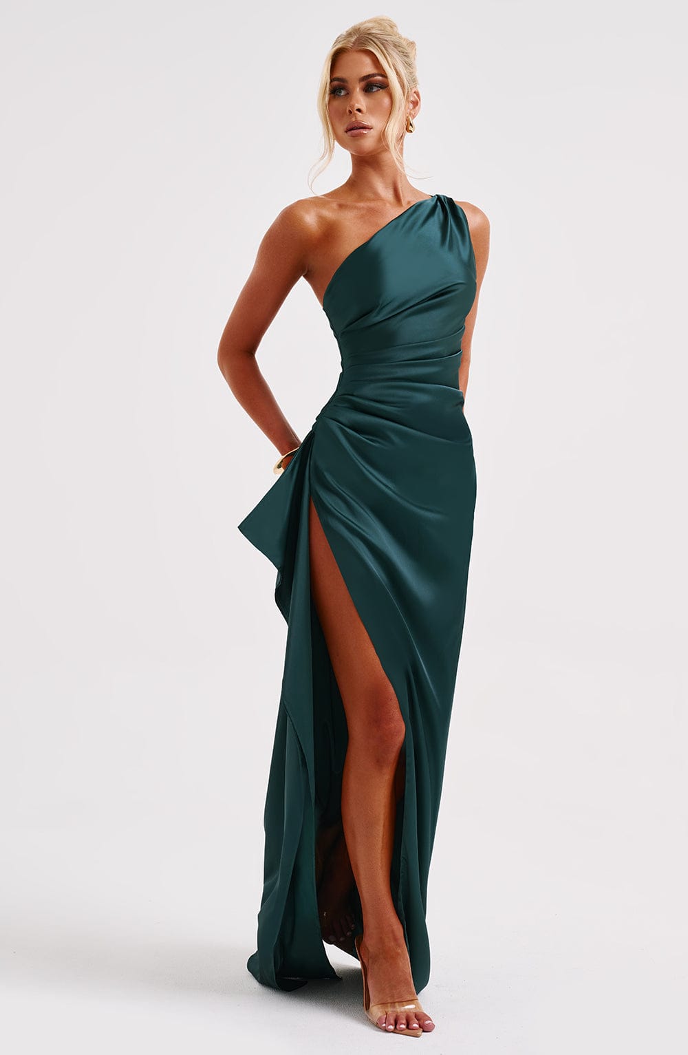 Ariel Maxikleid – Smaragdgrün