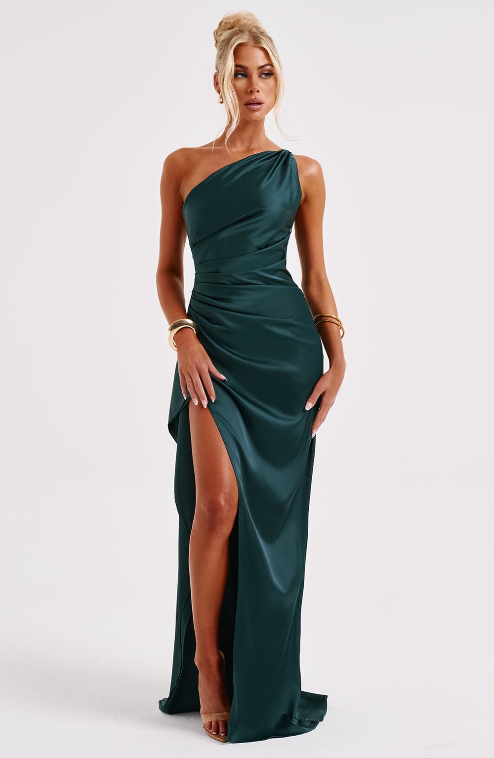 Ariel Maxikleid – Smaragdgrün