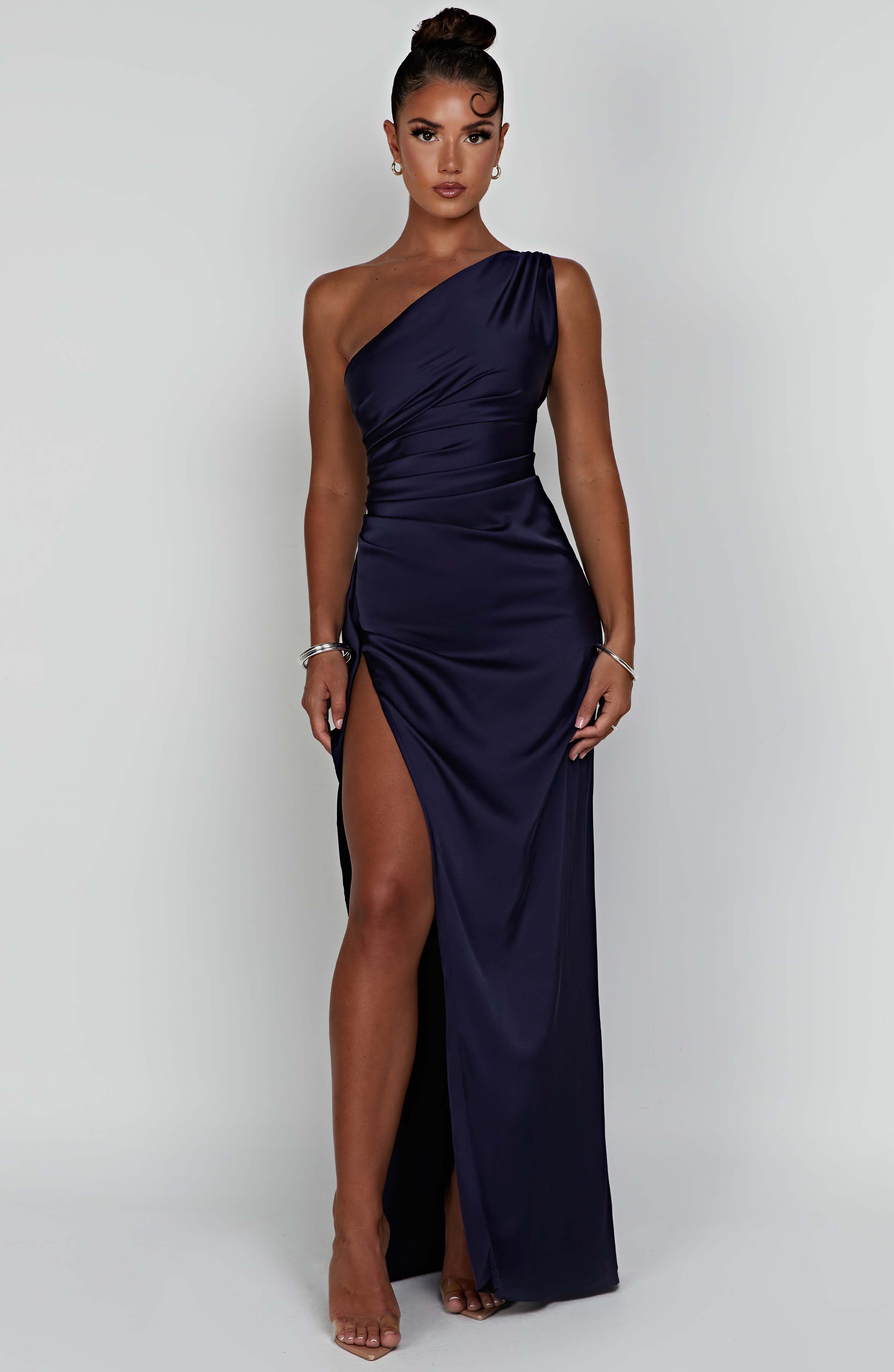 Ariel Maxi Elbise - Lacivert