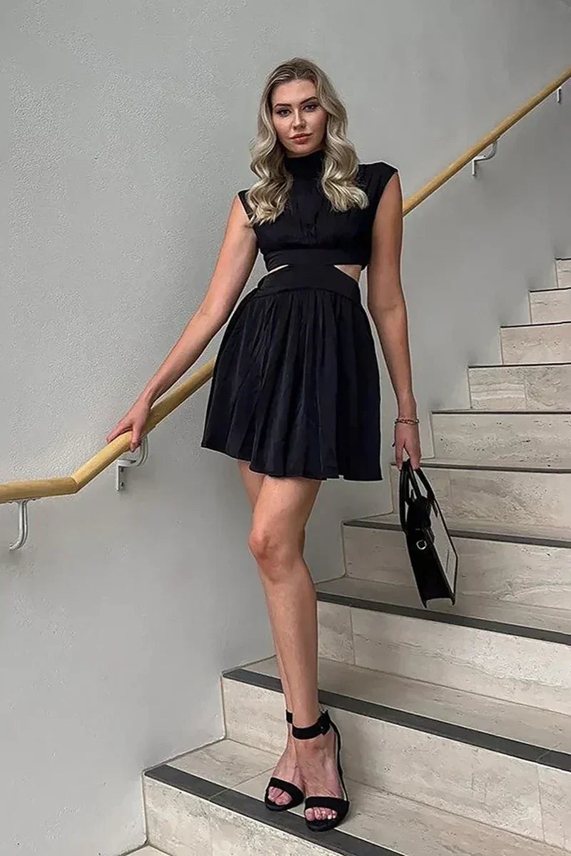 Beatrice Mini Elbise Siyah