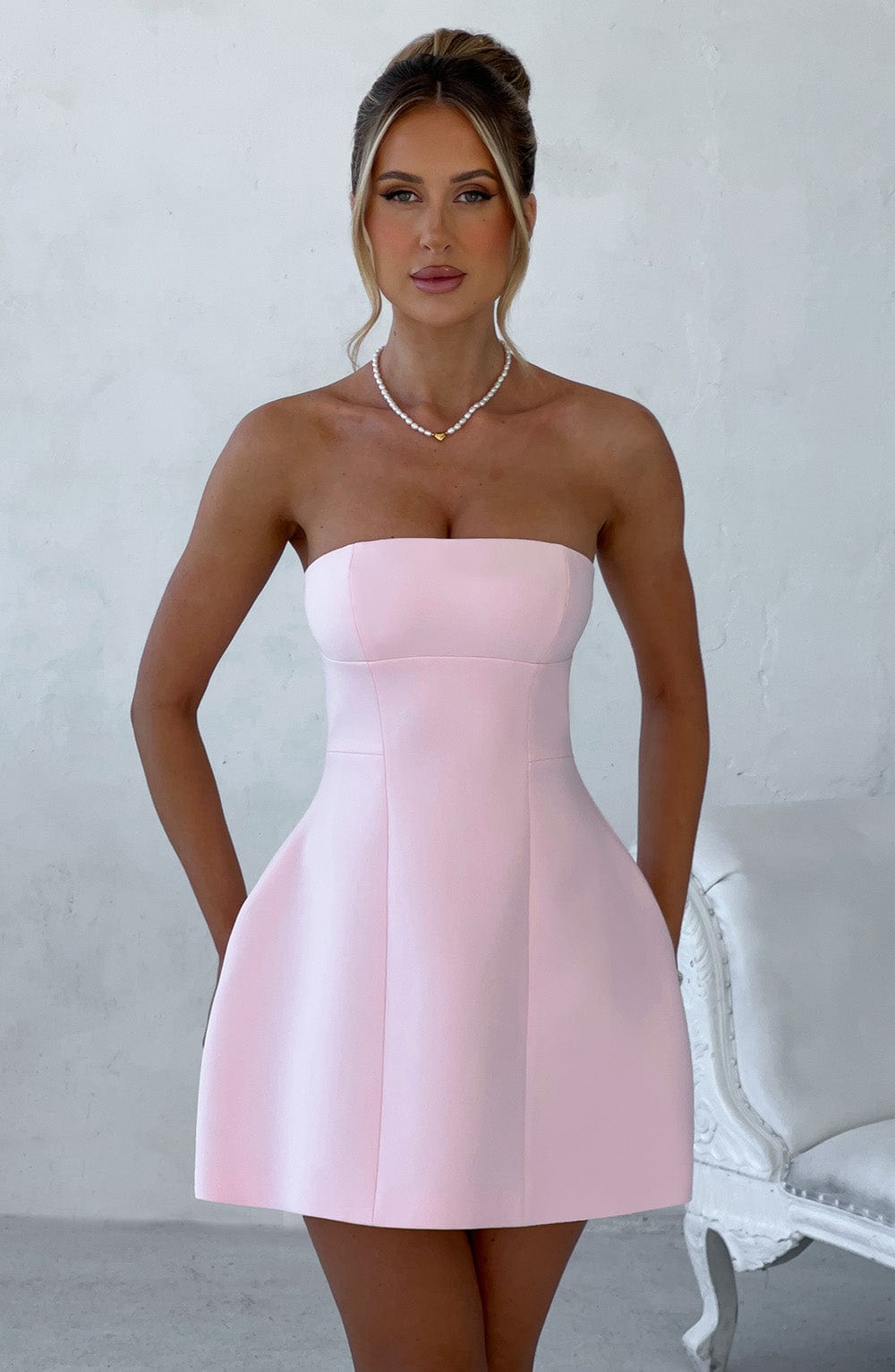 Asha Mini Dress - Pink