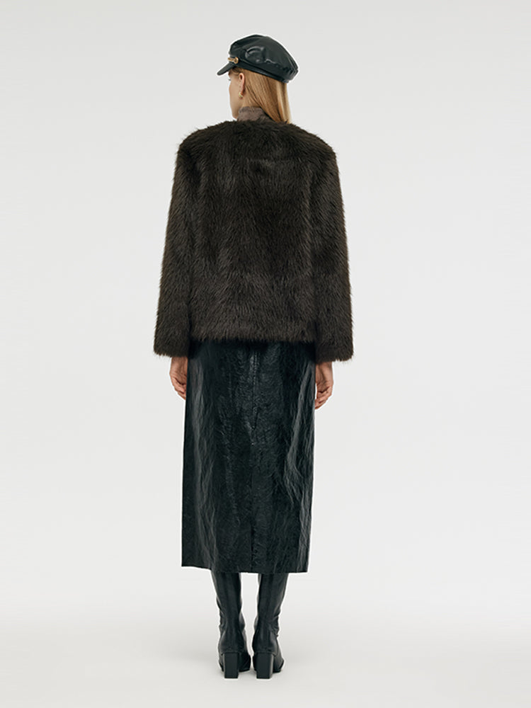 Eco-Friendly Fur Women's Short Coat 