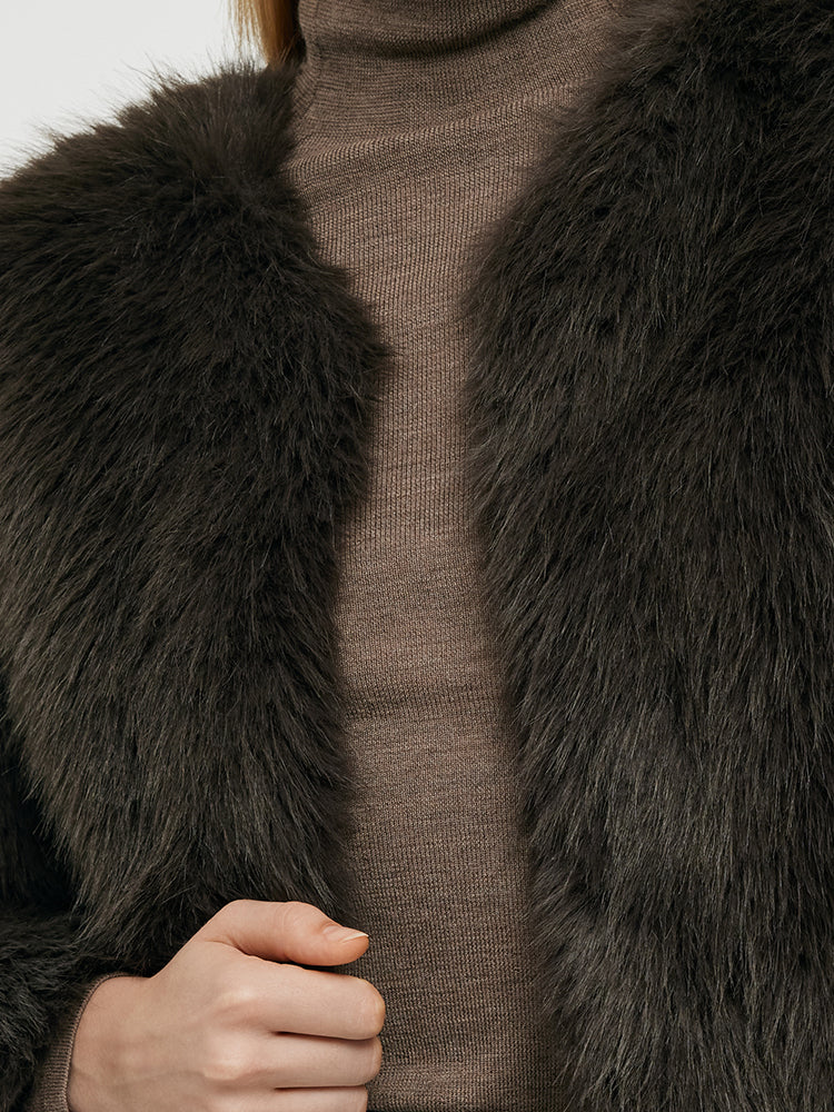 Eco-Friendly Fur Women's Short Coat 