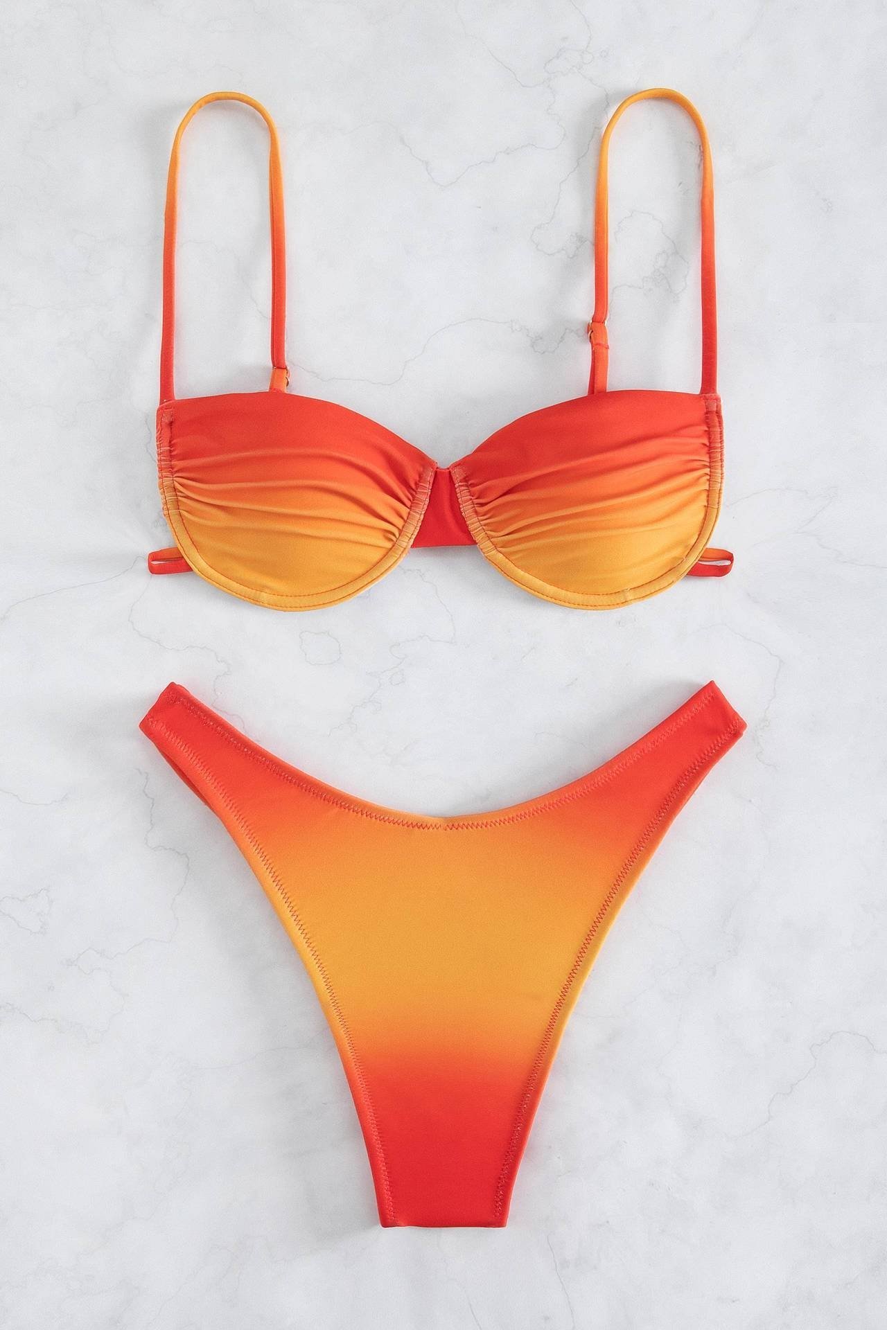 Brook Print Gradient Bikini