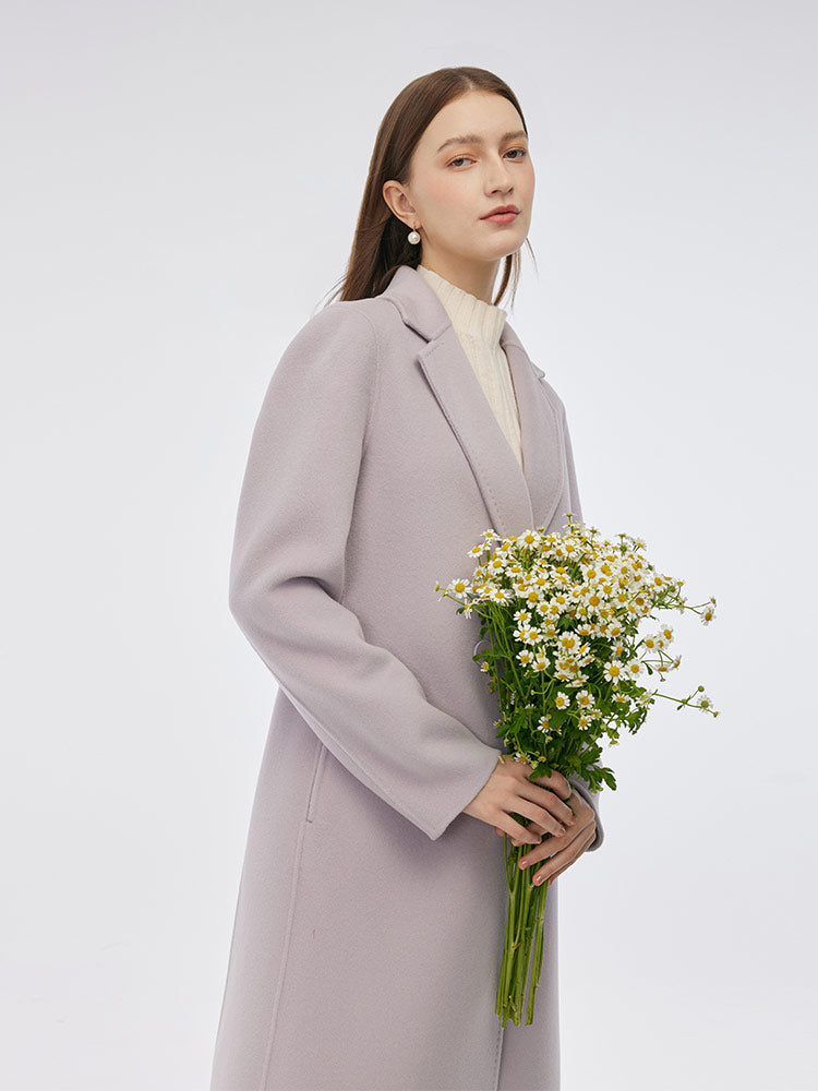 Double-Sided Back Slit Women's Coat 