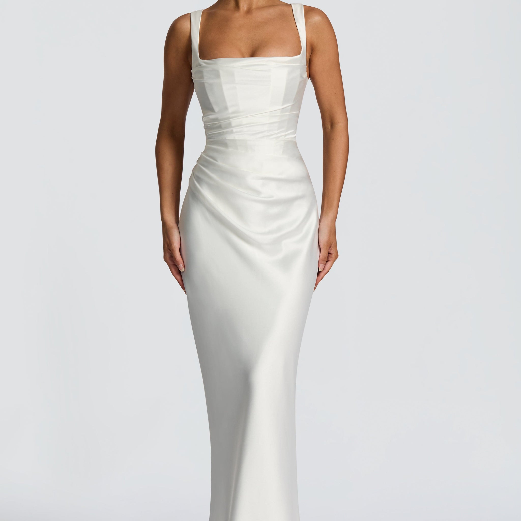 Calanthe Maxi Elbise - Beyaz