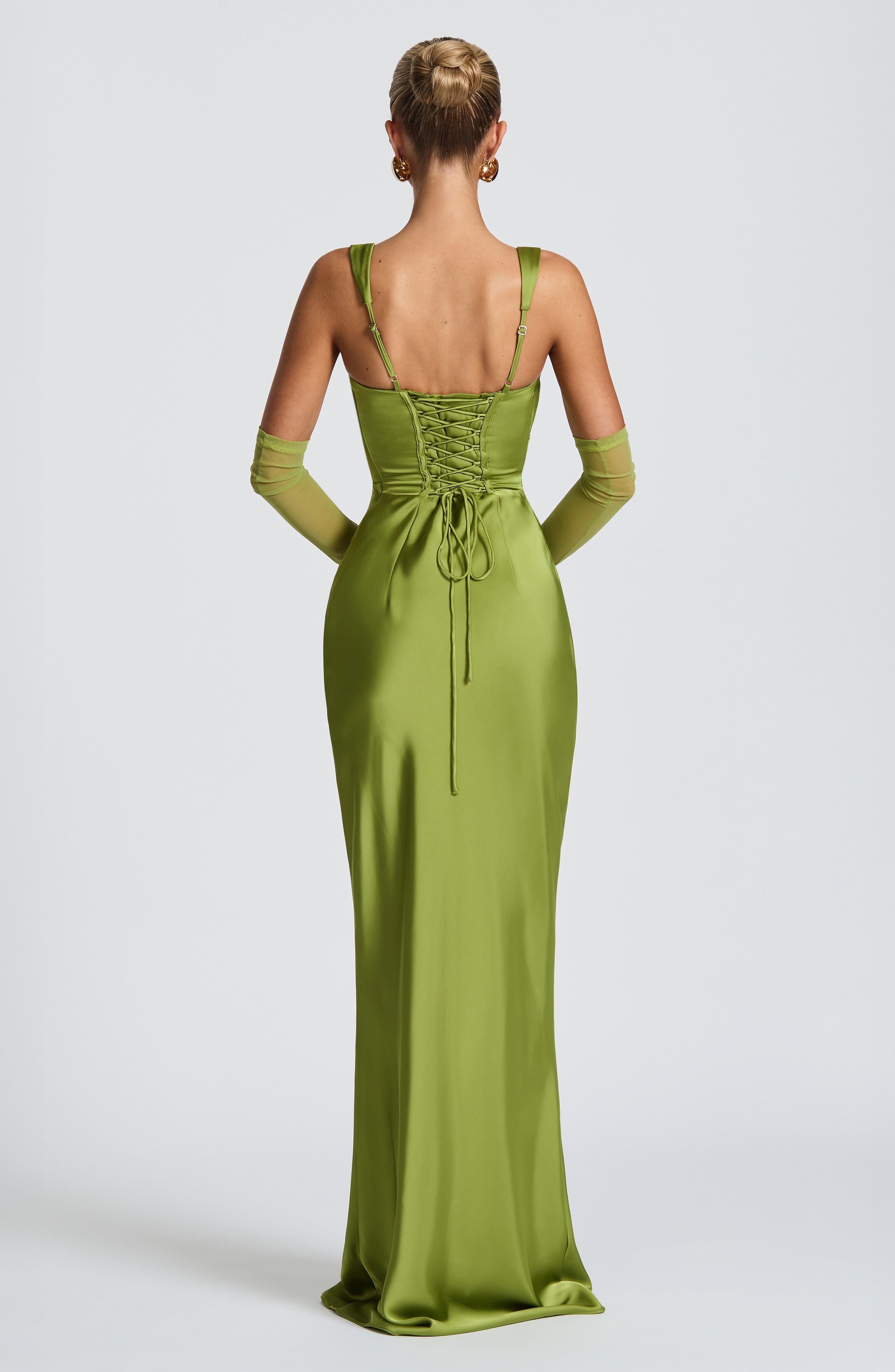 Calanthe Maxi Elbise - Yeşil