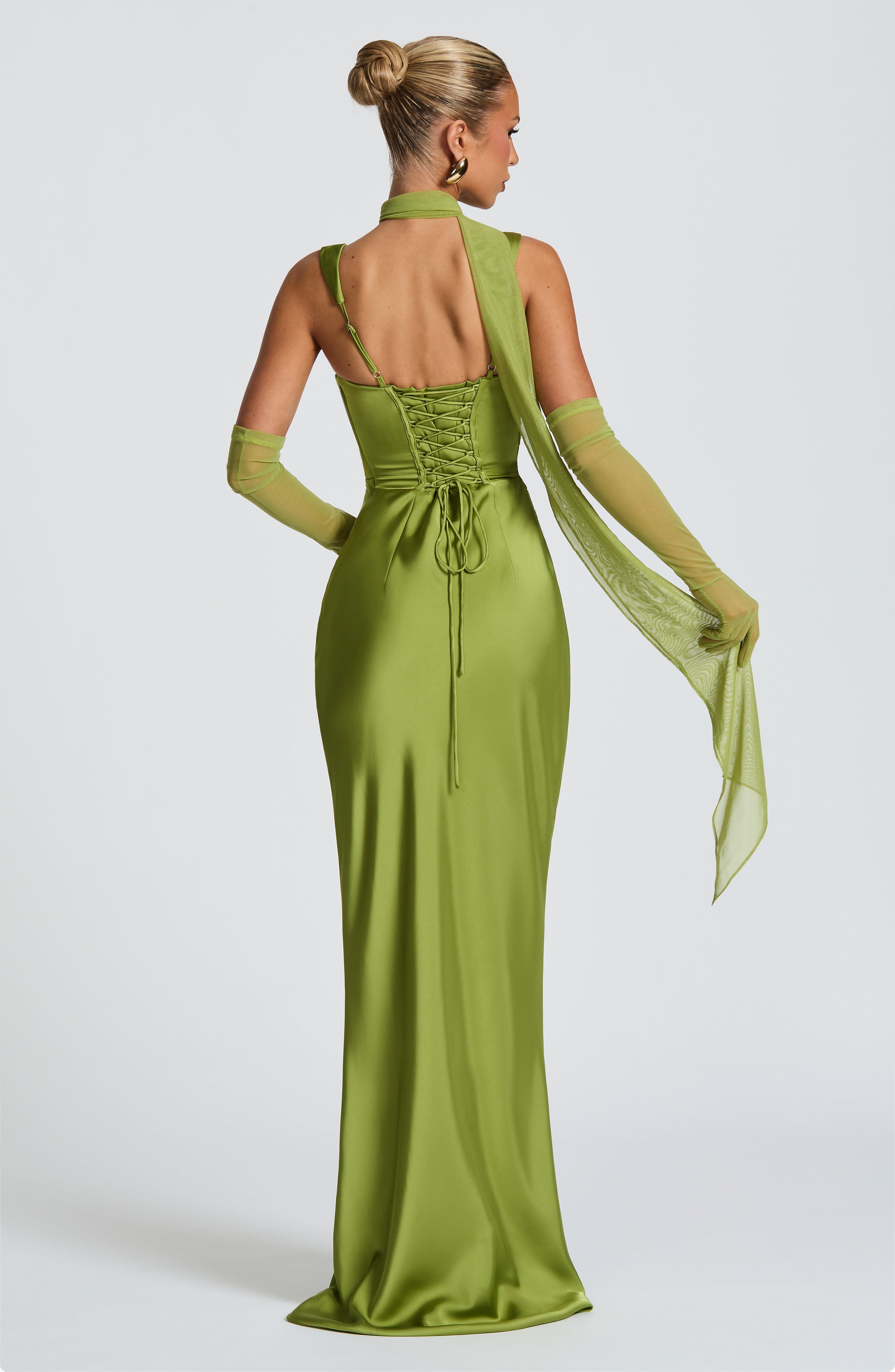 Calanthe Maxi Elbise - Yeşil
