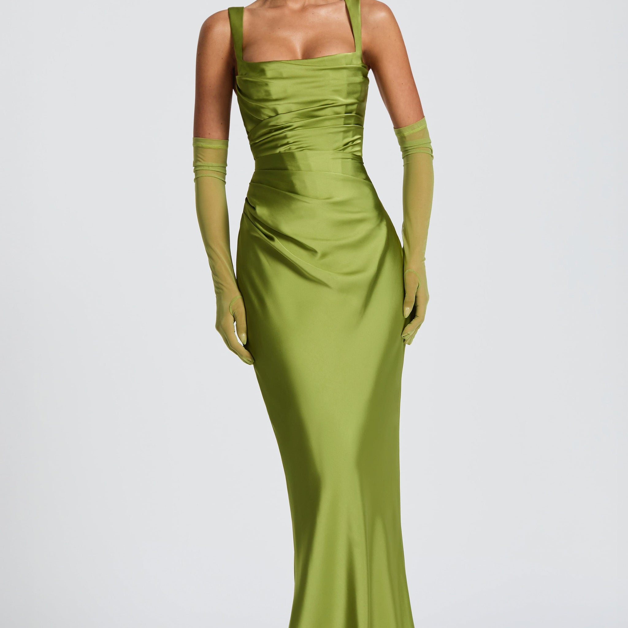 Calanthe Maxi Elbise - Yeşil