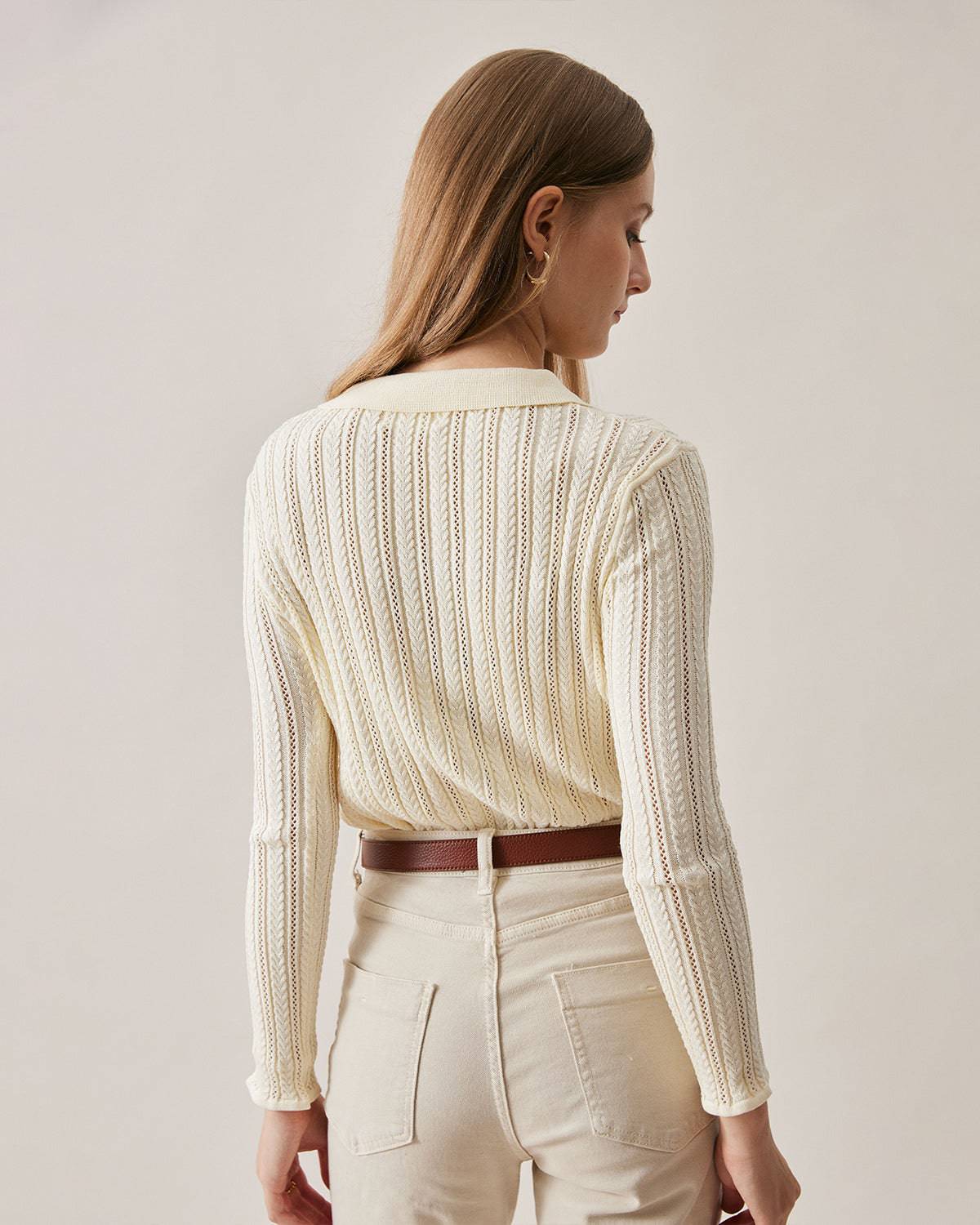 Strickjacke mit Strickmuster