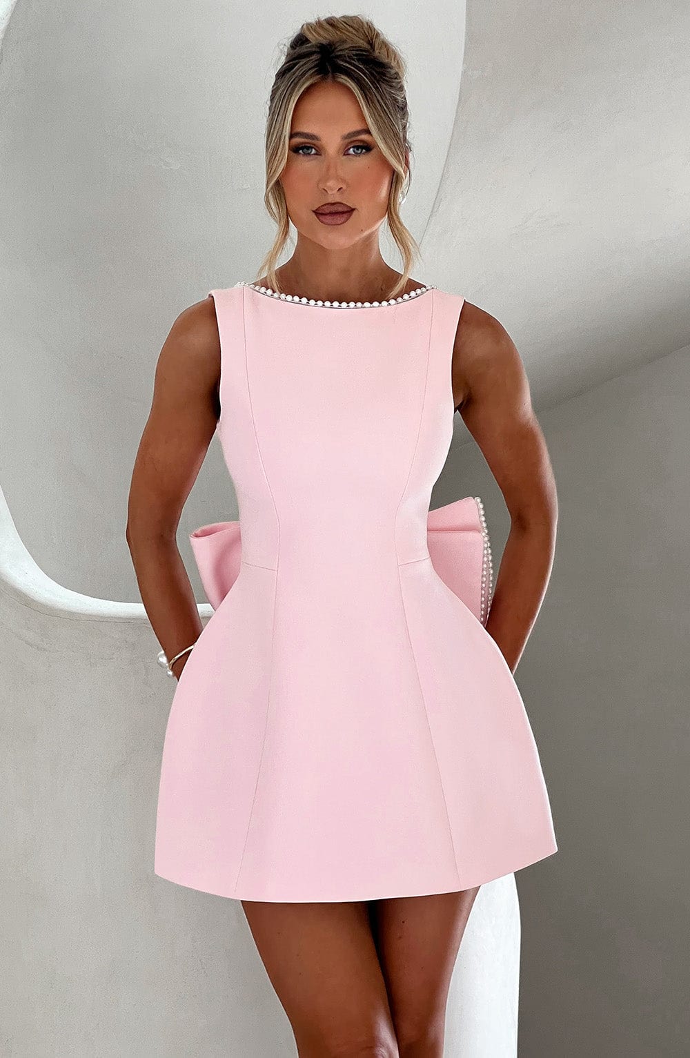 Carrie Mini Dress - Pink