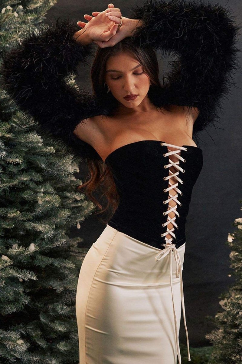 Celeste Schnür-Korsett-Maxi-Set