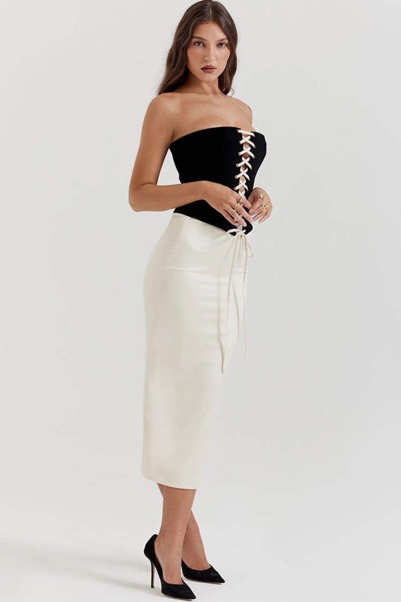 Celeste Schnür-Korsett-Maxi-Set