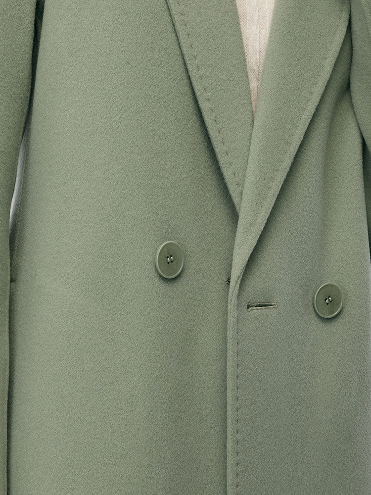 Double-Sided Back Slit Women's Coat 