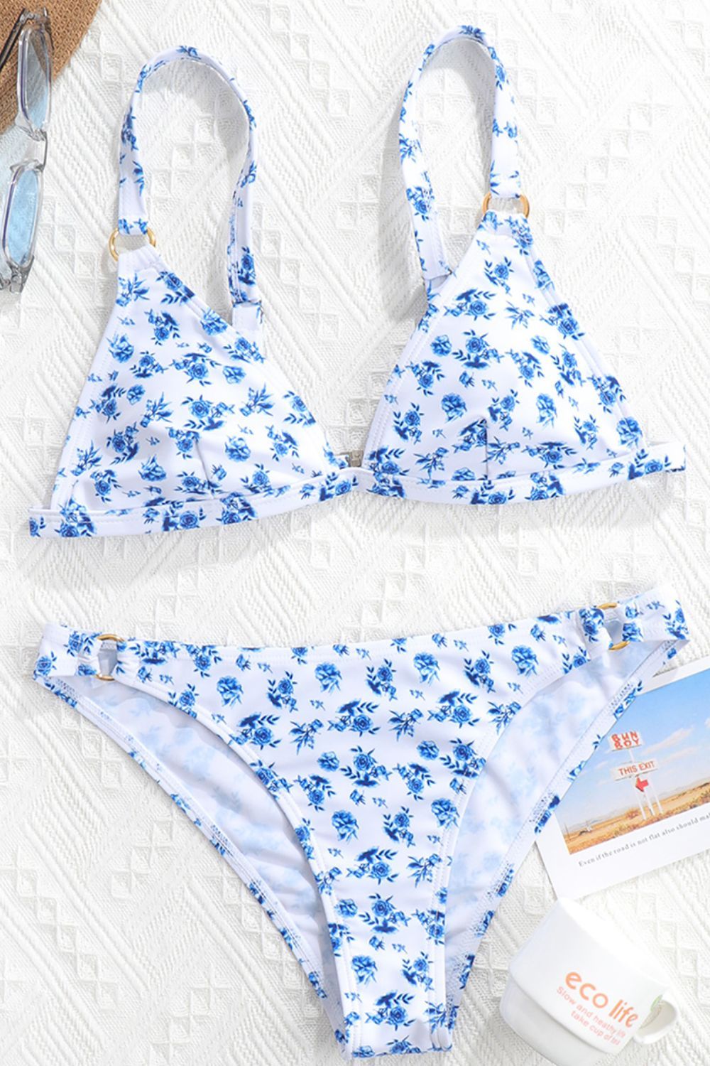Charlene Printed Ringed Bikini