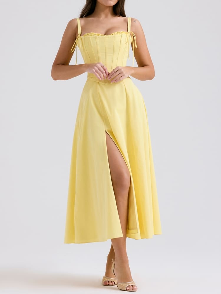 Sunshine Pamuklu Midi Sundress