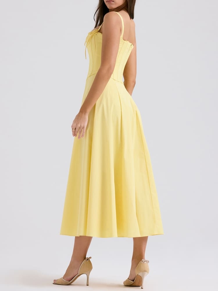 Sunshine Pamuklu Midi Sundress