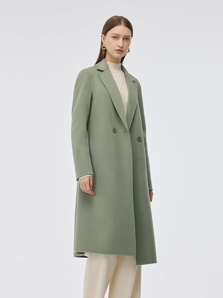 Double-Sided Back Slit Women's Coat 