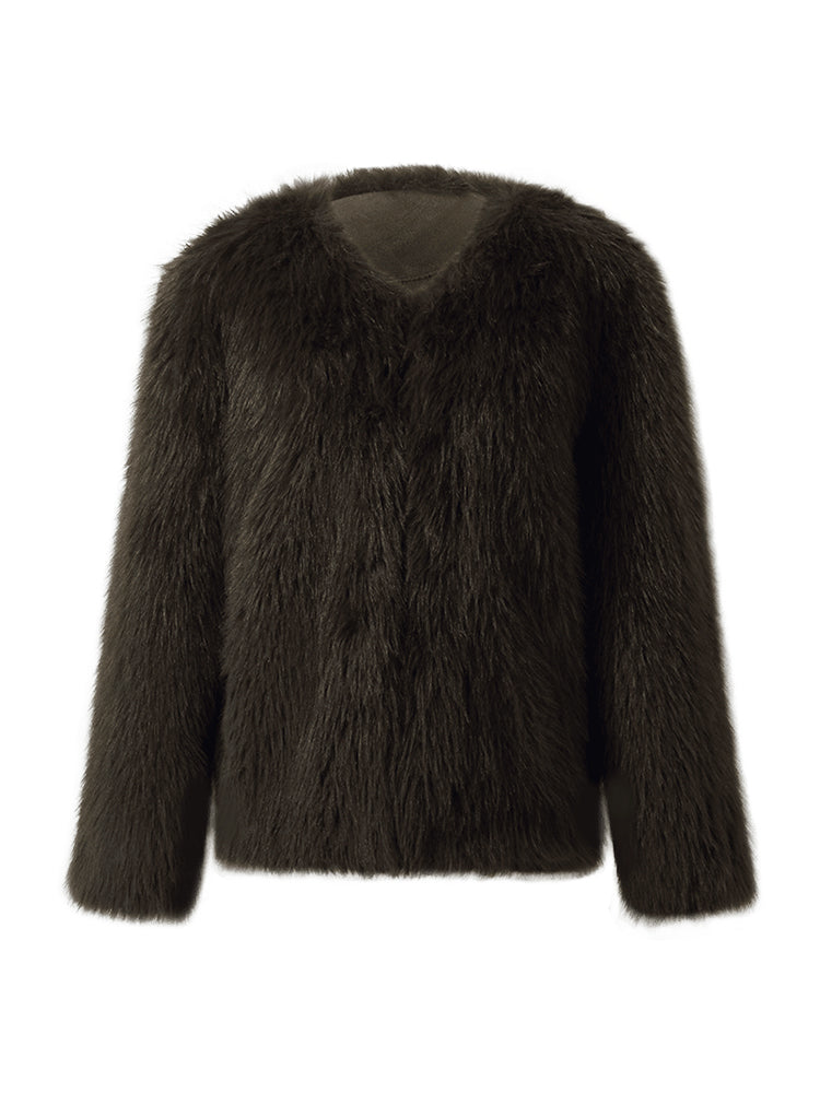 Eco-Friendly Fur Women's Short Coat 
