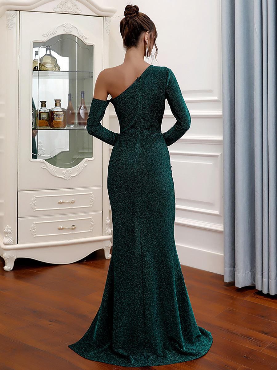Zarif Bust Prom Maxi Elbise