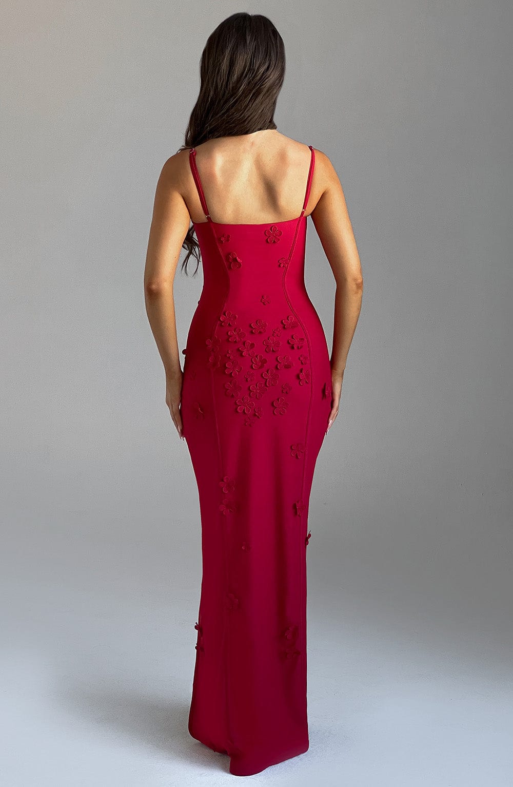 Dalary Maxikleid - Rot gefüttert