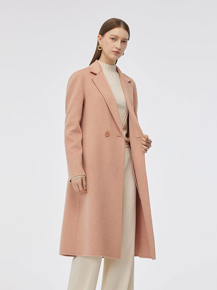 Double-Sided Back Slit Women's Coat 