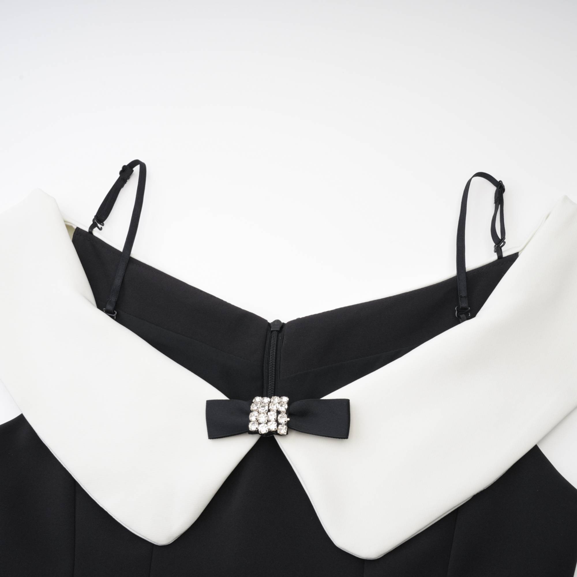 Deniece Off-Shoulder Black Mini Dress