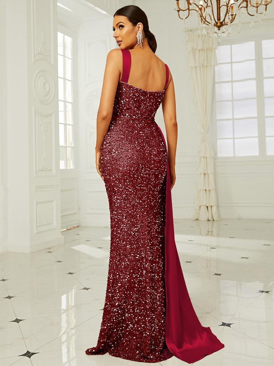 Winslet gestreiftes Korsett-Maxikleid