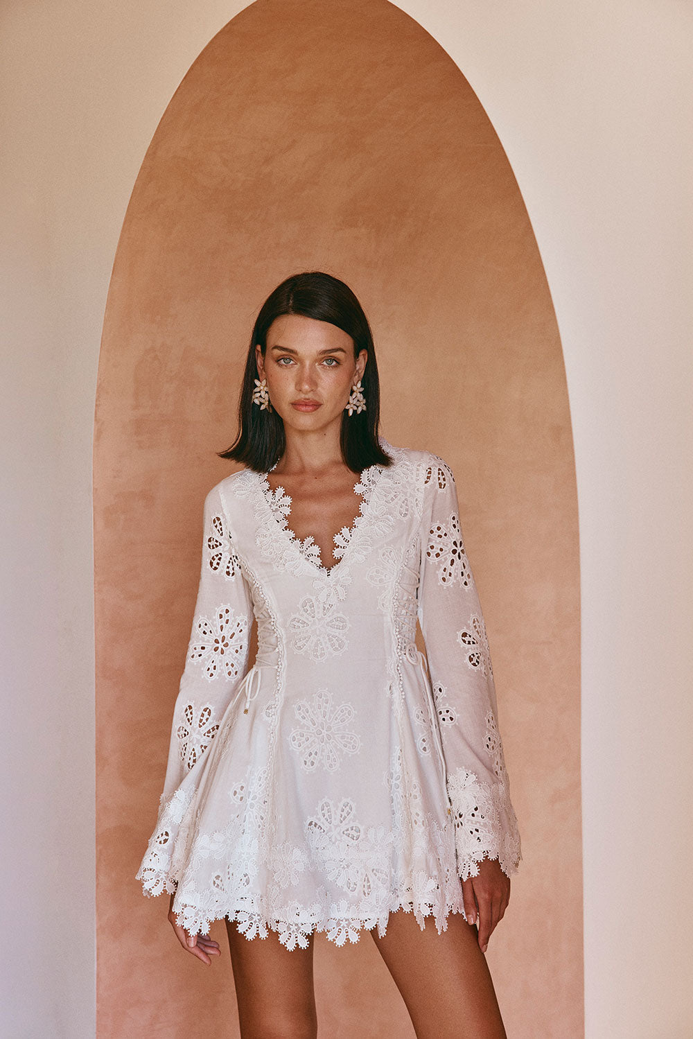 Simona Yazlık Mini Elbise