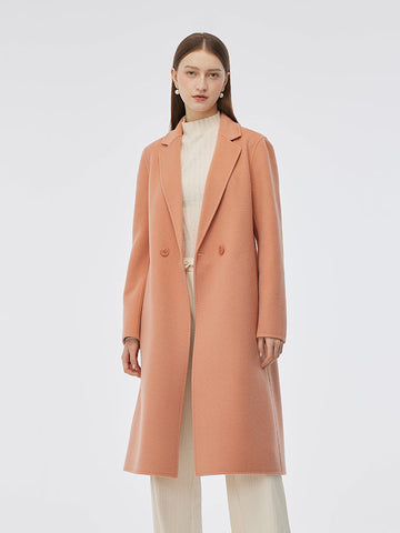 Double-Sided Back Slit Women's Coat 