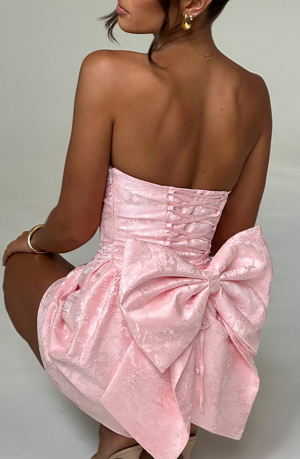 Elenora Mini Dress - Pink