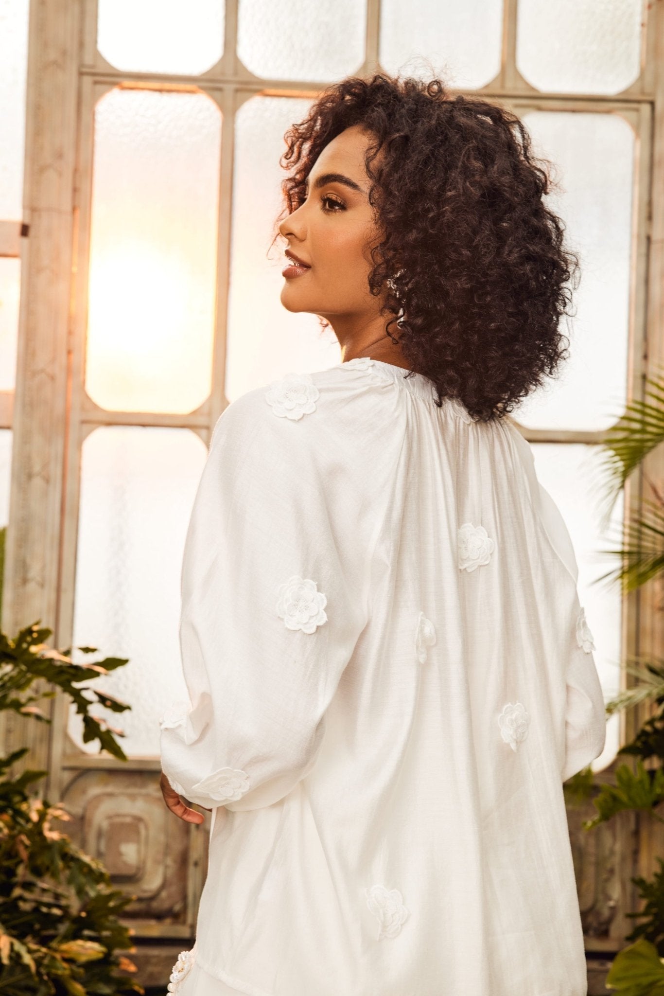 Ella Floral V-Neck Blouse