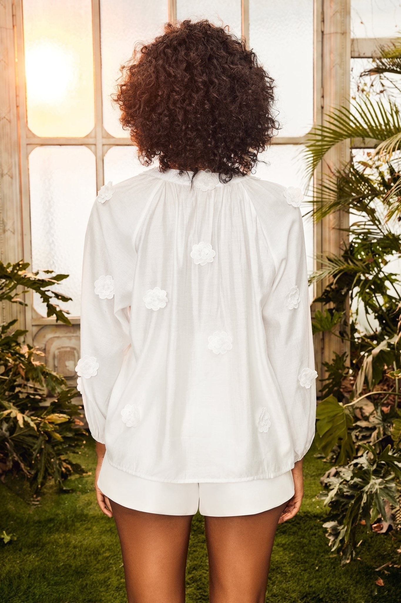 Ella Floral V-Neck Blouse