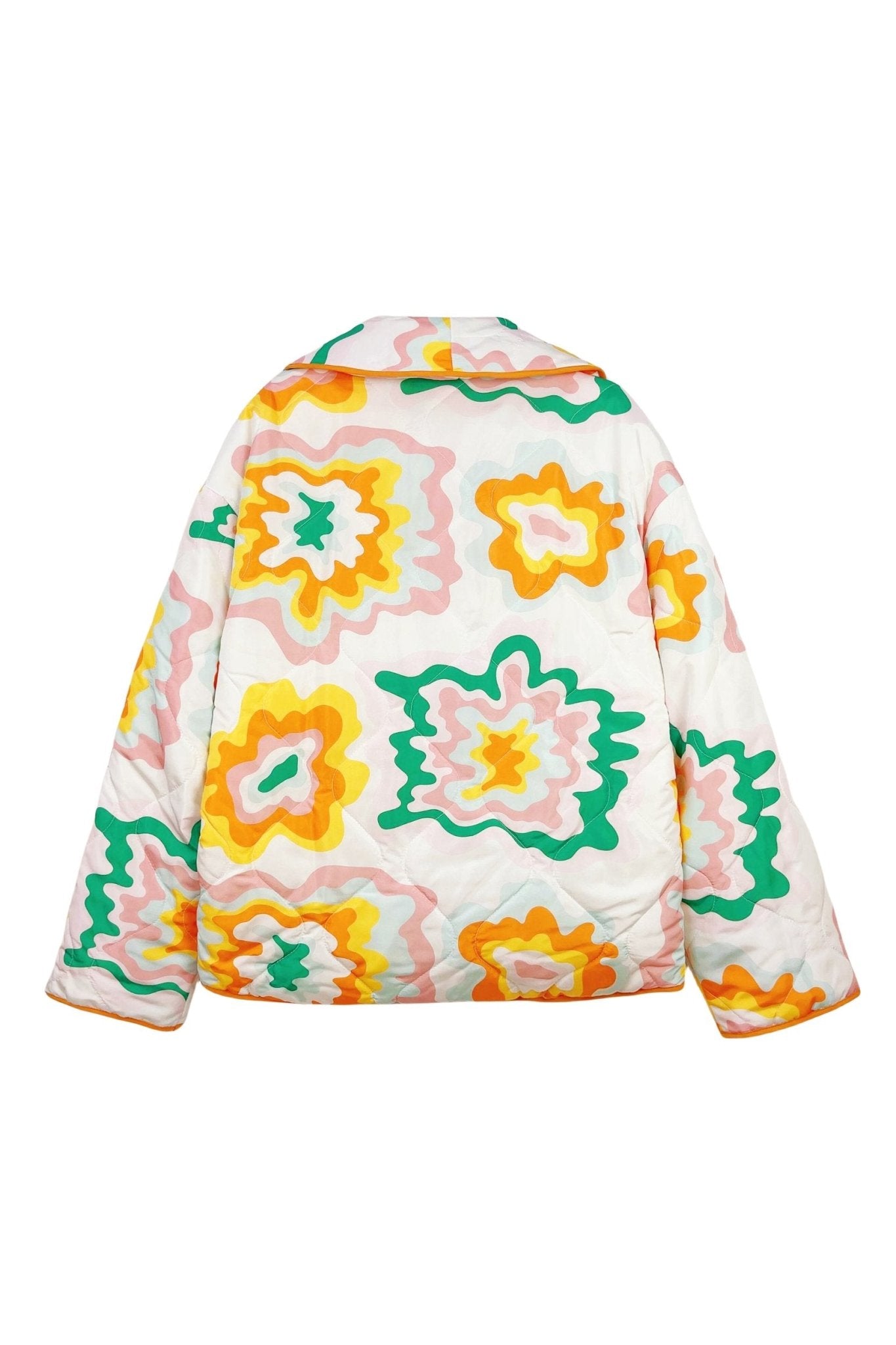 Steppjacke mit Apfelmuster