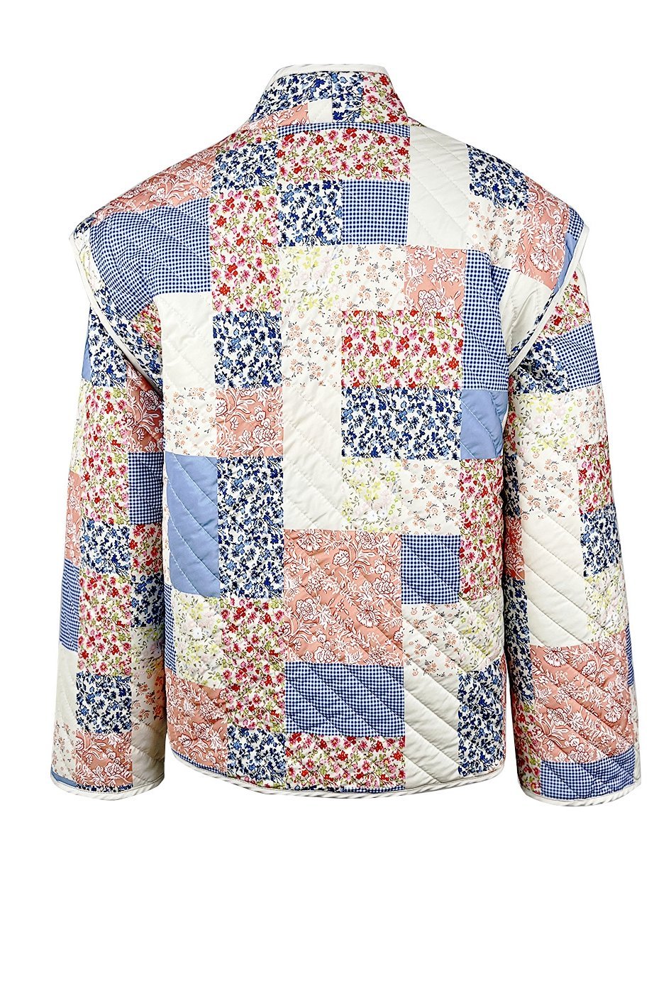 Enid Steppjacke mit Print und wandelbarem Design