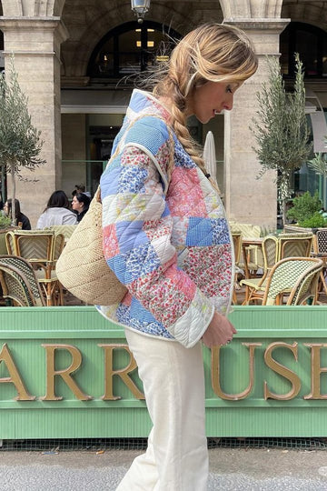 Enid Steppjacke mit Print und wandelbarem Design